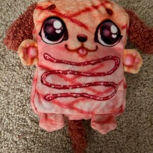 Cute Pink and Red Plush Toy Cookeez Makery Toast Plush